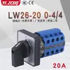 Chave de Transferência Universal Lw26-20 0-4/4 Cinco Posições Quatro Seções Quatro Vias Dois Fios Alimentação Tensão Circuito Corrente Comutação