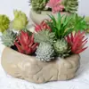 Plantación de Bonsái de Suculentas Simuladas Cuidadosamente Seleccionadas Mini Accesorios de Suculentas Falsas Terciopelo Plantas Verdes Decoración del Hogar DIY Adornos