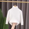 JINYONG/Jin Yong [Fábrica de Origem] Conjunto de Roupa Outono/Inverno para Meninas, Suéter de Algodão Gola Alta Infantil, Cor Sólida Espessado