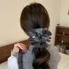 Goma para el Pelo Doble Capa Estilo Coreano Flor de Anacardo para Mujer Modelo Nuevo 2025 Accesorio para el Cabello Oversize Retro de Alta Gama Goma para el Pelo