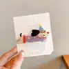 Grampo de Cabelo Acrílico Estilo Coreano, Clip de Cabelo Simples e Elegante para o Dia a Dia, Acessório de Cabelo Exquisito em Formato de Coração para Mulheres