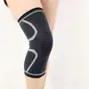 Rodilleras Deportivas Antideslizantes de Silicona Tejidas para Exteriores para Correr, Baloncesto, Fitness, Rodilleras Protectoras de Nailon, Rodilleras Elásticas y Transpirables