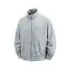 SANHOMME Sencillo Moderno Estilo Universitario Casual Holgado Cárdigan Chaqueta con Cuello Alto Abrigo Casual Juvenil para Hombre 6020