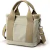 Bolsa de Lona para Mulheres, Bolsa Térmica de Grande Capacidade, Bolsa de Mão para Trabalhadores de Escritório, Bolsa para Marmita com Múltiplos Compartimentos, Bolsa de Ombro, Bolsa de Maternidade