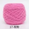 0.15kg Hilo de Terciopelo de Ardilla de Grosor Medio para Tejer Sombrero Hilo para Ramo de Flores Manta Rosa Hilo Worsted para Tejer a Mano