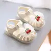 Sandálias Fechadas para Meninas, Sandálias Princesa com Laço, Sandálias para Bebês 2026, Sapatos Macios para Crianças Pequenas