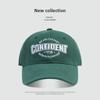 Gorra Americana de Calle con Visera de Lona Suave, Estilo Coreano Bordado de Letras Personalizado, Gorra de Béisbol Casual y Versátil para Sombra y Protección Solar al Aire Libre