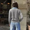 Bai Fen Zhi Yi TikTok 2026 Nuevo Fresco Estilo Coreano Suéter de Punto de Bloques de Color Falso de Dos Piezas con Cuello Polo