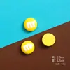 Nuevos accesorios de resina de frijol M multicolor para manualidades, pegamento de crema, accesorios para carcasa de teléfono móvil, paquete de materiales para pasador de pelo, parche para refrigerador