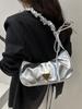 Bolso de Lazo Plisado para Mujer 2025 Nuevo Bolso Cruzado Diseño Nicho Estilo Occidental de Alta Gama Bolso Sobaco Trendy