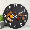 Reloj de Pared de Troncos de Madera Transfronterizo Simple Nórdico Silencioso para Sala de Estar Reloj Decorativo para el Hogar de Moda Venta al por Mayor