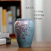 Jarrón de Cerámica Vintage Adornos para Mesa de Comedor del Hogar Florero para Escritorio de Sala de Estar Flores Secas Contenedor Hidropónico No Poroso Nuevo Creativo