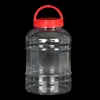 Botella de miel grado alimenticio 2kg botella de plástico PET engrosada frasco de almacenamiento de boca ancha frasco transparente botella de empaque para frutas secas