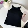 Otoño e Invierno Nuevo Chaleco de Lija para Mujer con Forro Polar Engrosado con Almohadilla en el Pecho Sujetador sin Costuras Ropa Interior Térmica Camisola Base