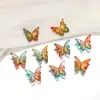 12*14mm Agujero Mediano Mariposa de Vidrio Tridimensional Cuentas Sueltas Accesorios para Joyería DIY Materiales para Pasador Estilo Antiguo