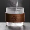 Juego de Té Kung Fu Individual, Suministros para Beber Té de Madera de Durazno, Juego Caliente de Vidrio Plus, Taza de Té, Taza Pequeña Engrosada de Nogal, Taza de Té Kung Fu