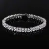 Collar de Tenis de Diamante Gota de Agua de 6 mm Transfronterizo Hip-Hop Europeo y Americano para Hombre, Pulsera Versátil de Circonita de Moda, Joyería de Venta Caliente Personalización