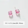 Dulce Genial BarbieGugubi Mengli Serie Rosa Negra Bolígrafo Corazón Flor Acrílico Hecho a Mano DIY Accesorios Materiales