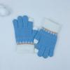 Guantes para niños, otoño e invierno, guantes para niñas, cálidos guantes para bebés de lana tejidos al estilo coreano, guantes para dedos completos