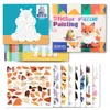 Puzzle de Figuras 3D con Pegatinas para Niños Transfronterizo Animal Coche Cognitivo Juego de Entrenamiento de Concentración con Puzzle de Pegatinas DIY