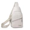 Bolso de pecho de PU de moda para mujer, nuevo, cruzado, de gran capacidad, ligero, sencillo, bandolera de hombro, bolso de pecho de viaje de ocio