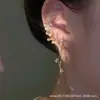 Super Flash simples de una pieza mariposa borla larga colgantes para oreja sin perforar clip para oreja aretes temperamento personalidad modernos nuevos aretes