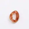 Diy17 * 23mm acrílico imitação concha Dourado Clássico gradiente combinação aberta bolsa de corrente brincos chaveiro material