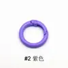 Anillo de Resorte de Aleación de Zinc Pintado, Hebilla Redonda Pequeña para Bolsos, Anillo Abierto para Joyería, Anillo de Resorte Pintado en Spray de Colores, Hebilla para Muñecas