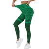 Pantalones de Yoga Deportivos de Nueve Puntos para Mujer con Estampado de Leopardo sin Costuras Transfronterizos Europeos y Americanos, de Cintura Alta para Levantar Cadera, Ajustados a la Cadera, para Deportes, Correr, Fitness