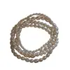 Pulseira de Pérolas de Água Doce Naturais, Não Precisa Remover ao Lavar as Mãos, Pulseira de Pérolas Arroz Prata de Lei 925, Atacado