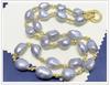 Moda tainan alienígena Barroco perla de agua dulce collar pulsera temperamento traje gris origen una generación de cabello