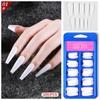Arte de uñas transfronterizo Pieza de uña Color color sólido extensión pieza de uña parche de uña postiza removible pieza de arte de uñas ballet largo europeo y americano