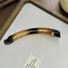 Presilha de cabelo tipo banana de tecido, simples e volumosa, tamanho grande, adequada para o trajeto diário, estilo gentil e despojado, presilha de cabelo vertical de acrílico