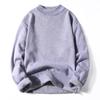 Outono e Inverno novo velo-forrado suéter quente grosso jovem moda coreana um veludo meia gola tartaruga pullover suéter da moda