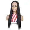 Peluca de pelo largo y liso, estilo largo con raya en medio, peluca de pelo liso en color degradado, peluca africana de comercio exterior