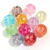 Acrílico Transparente Manchas de Salpicaduras de Tinta Graffiti Cuentas Sueltas Cuentas Redondas Pendientes Pulseras Accesorios para Joyería DIY Venta al por mayor
