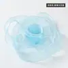 Fita de Linha Rabo de Peixe com Borda Dourada Linha de Poliéster 4cm Laço Acessórios DIY Fita Floral Flor Caixa de Presente Embalagem Fita