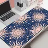 Mouse Pad Grande Sol e Lua Retrô, Borracha Antiderrapante, Bordas Costuradas de Precisão, Tapete de Mesa Cross-Border para E-Sports, Personalizável com Seu Próprio Design