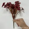 Amazon Flor Artificial Exterior Arbusto de Verdor de Plástico Artificial Flor de Hierba de Primavera Flor Artificial Decoración de Jardín