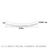 Atacado S925 prata esterlina largo 2mm cotovelo quadrado moda nacional prata lisa DIY pulseira artesanal jóias pequeno cotovelo acessórios