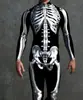 Nuevos Medias de Cosplay de Esqueleto para Mujer Europeas y Americanas de Halloween 2023 Mono Delgado Estampado 3D