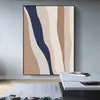 Estilo Nórdico Moderno Simple Pintura Decorativa de Personajes Pintura Colgante de Pared para Fondo de Sofá de Sala de Estar Triple Murales de Arte Abstracto