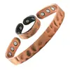Pulsera cruzada tridimensional de dos tonos, superventas transfronteriza de Amazon, moda vintage, pulsera abierta de 9 imanes, al por mayor