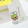Espelho de bolso dobrável mini com estampa de desenho animado em cores de doce, espelho de maquiagem portátil de alta estética, espelho e pente flip-top em um só