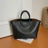 Bolsa Tote Grande de Couro Sintético Vintage para Mulheres, Tendência Verão 2026 Europeia e Americana, Bolsa de Ombro e Transversal de Alta Qualidade