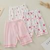 Pantalones nuevos de cinco puntos para niñas verano algodón delgado shorts de niñas algodón leggings lindos para bebés 3 Piezas