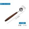 Cuchara medidora de acero inoxidable 304 taza medidora utensilios para hornear mango de nogal cuchara medidora multiusos cuchara medidora de tamaño grande y mediano pequeño cuchara de gramos