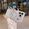 Funda de Teléfono Magnética Mate con Soporte para iPhone 18promax Apple 17pro Funda Protectora Anti-caídas de Cobertura Total
