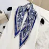 Lenço de Seda Coreano Fácil de Cuidar e Resistente a Amassados, Lenço Decorativo Pequeno para Pescoço com Padrão Paisley Listrado Bolinhas Diamante Fashion Retrô, Lenço de Cabeça, Lenço