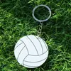 Llaveros acrílicos creativos transfronterizos para regalos deportivos de fútbol, béisbol, baloncesto, rugby, voleibol